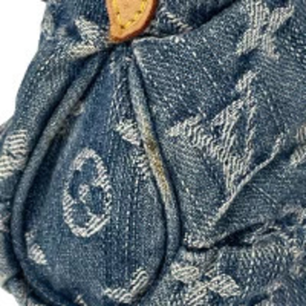 Louis Vuitton Pleaty Handbag Hobo Bag Monogram Denim Blue - Picture 7 of 7